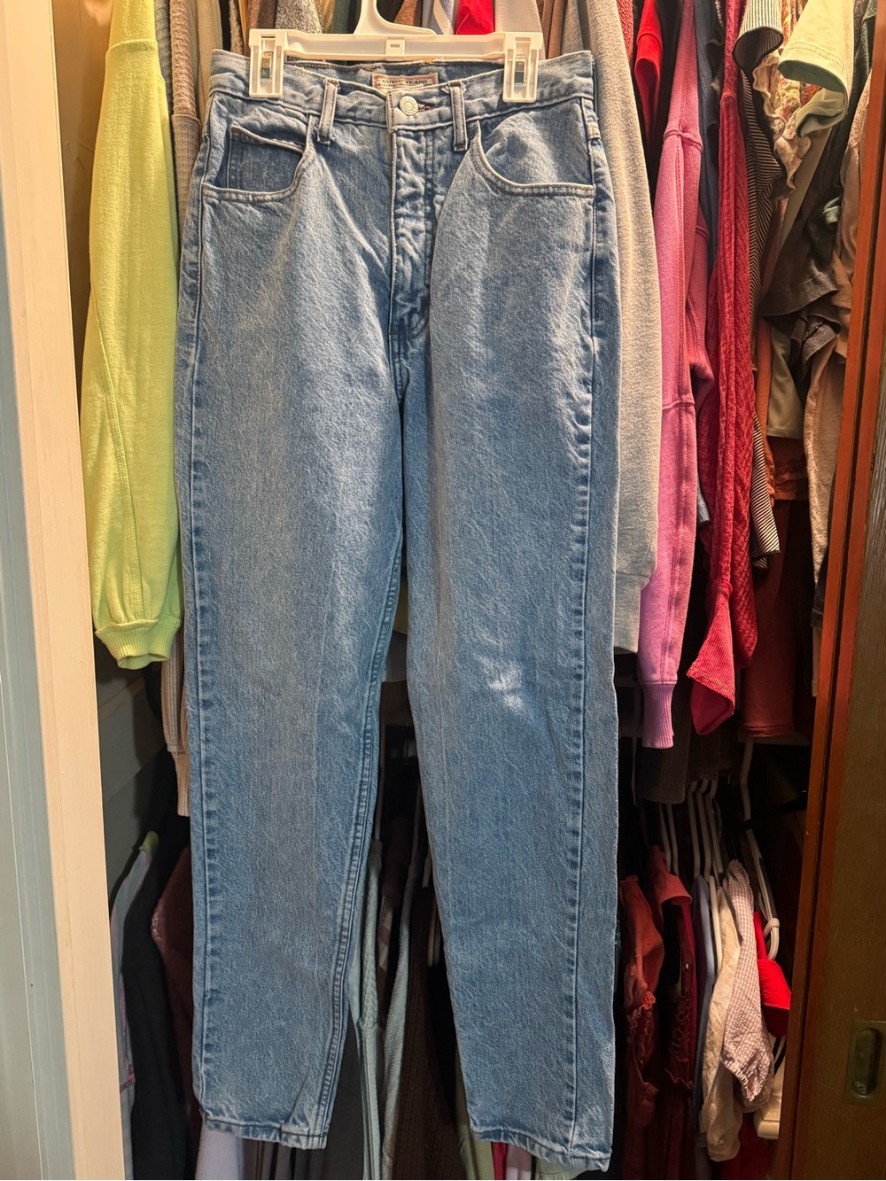 Y2K Guess Women's High-Rise Light Blue Jeans Sz 29
